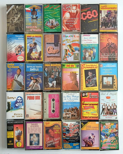 Lot cassettes audio musique - cassettes,