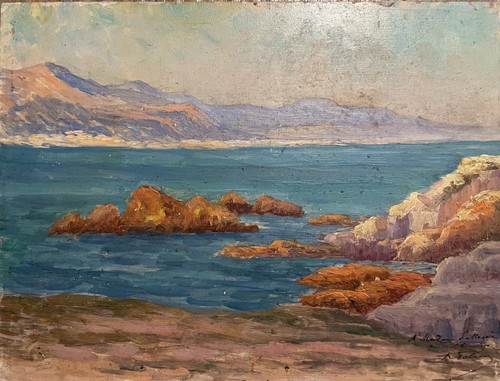 Raphaël falcou tableau 26x35 - raphaël,