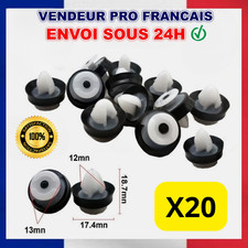 x20 Clips Fixation Garniture