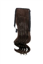 Extension De Cheveux Zopf Brun Ondulé 45Cm YZF-TC18-6 Bande Clip