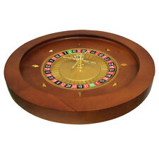 20" Solid Wood Roulette Wheel for Roulette Tables by MRC POKER