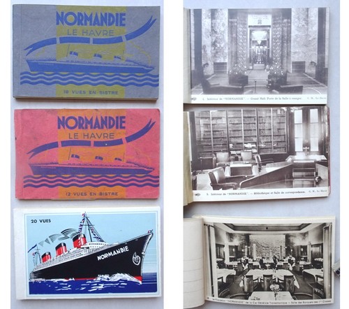 Paquebot normandie carnets - normandie,