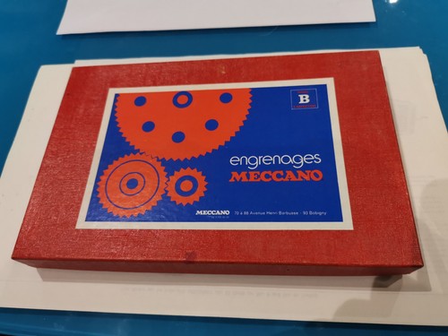 Meccano boite engrenages b - , d'engrenages