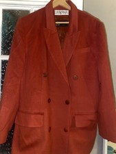 Manteau Orange Laine Et