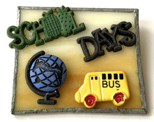 Broche Vintage USA en Verre