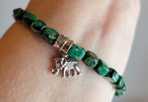 Bracelet perlé jaspe