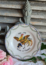 ANCIENNE ASSIETTE  CHOISY LE ROI DECOR COQ 14/18 VIVE LA FRANCE