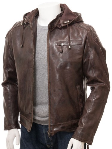 Veste motard cuir - veste, en
