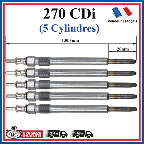 Bougie préchauffage pour - 5, de