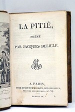LIVRE ANCIEN DELILLE LA PITIE
