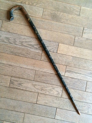 Ancienne canne bois - ancienne, en