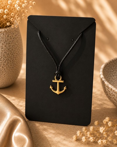 Collier pendentif ancre