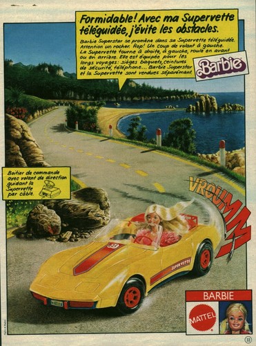 Publicité ancienne barbie - ancienne,