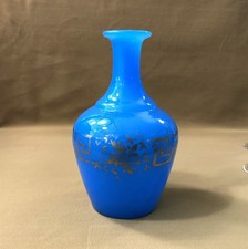 old blue opaline gilded gold