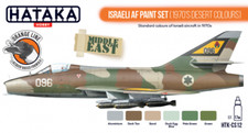Hataka Hobby Orange Ligne CS12 - Israélienne Af Paint Set (1970's Desert