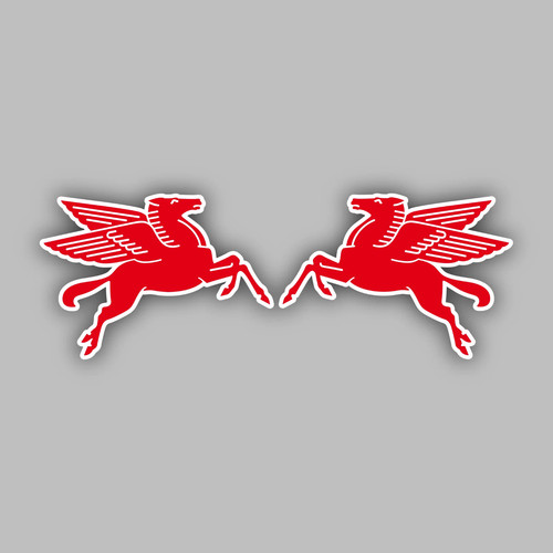 Mobil oil stickers decal - oil,