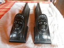 2 Chenets Anciens en Fonte en