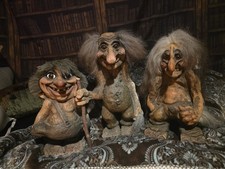 3 NORWAY TROLLS LARGE SIZE 12" 15"