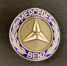 MERCEDES BENZ W180 W120 W121 PONTON ENAMEL CAR RADIATOR BADGE EMBLEM INSIGNIA