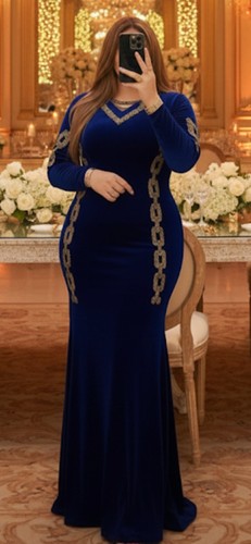Robe orientale bleue - robe,