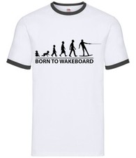 Né Jusqu'À Ski Nautique - Hommes Contraste - sur Planche Wake Board