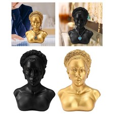 Présentoir à bijoux et colliers, buste de femme, statue pour salon, chambre