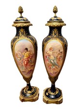 Grande Paire De Vases  54 Cm