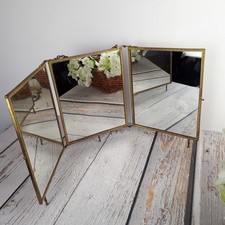Miroir triptyque de barbier