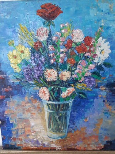 Tableau huile sur - tableau,