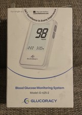 GLUCORACY Blood Glucose Monitoring System G-425-2 White   OPEN BOX 4/2026