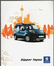 Peugeot Bipper Tepee 2009-2011 UK Market Sales Brochure S & Outdoor