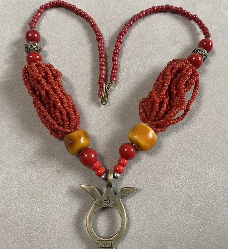 Collier touareg metal - collier,
