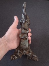 Caducée De Pharmacie. Ancien Mâche Bouchon en fonte circa 1900