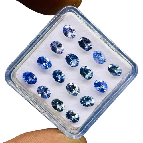 Pcs naturel tanzanite - pcs, 4x3mm