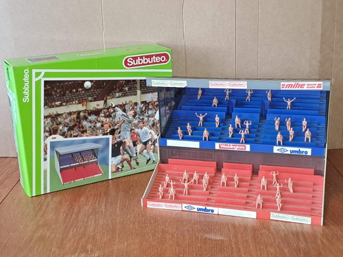 Subbuteo red blue grandstand - subbuteo, &