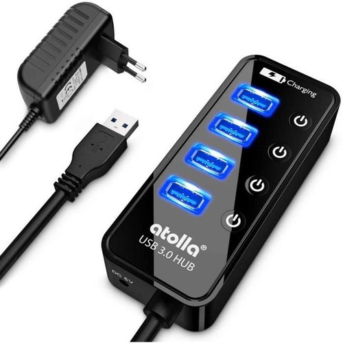 Hub usb alimenté - 3.0, ports