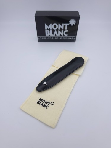 Montblanc black leather pen - black, 1-pen