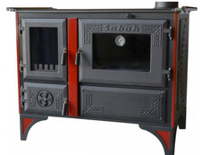 Poêle à bois en fonte avec