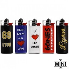 5 briquets jetables bic à