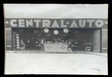 rare PHOTO 1925 car Citroen tire Michelin garage SOUCHET in ROUEN