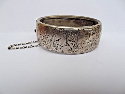 Bracelet manchette argent - bracelet,