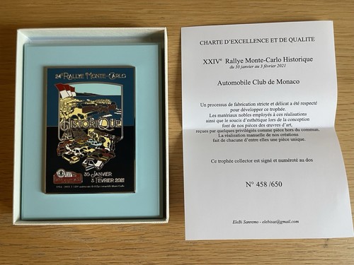 Trophée plaque émaillée - trophée,