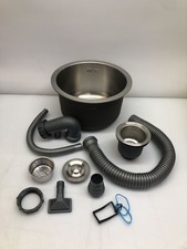 Évier rond en acier inoxydable de 11,8 pouces, barre de cuisine à double mont...