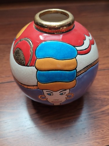 émaux longwy vase - longwy,