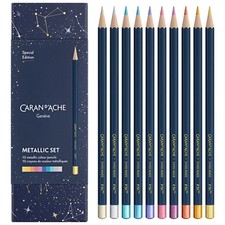 Set De 10 Crayons Métalliques