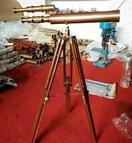 Télescope laiton ancien - télescope,