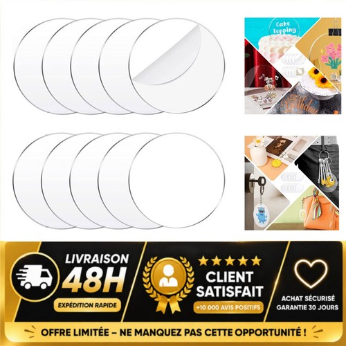 Plaques acryliques rondes