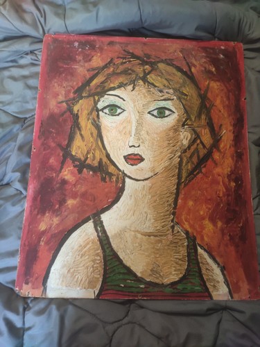 Ancien tableau huile sur - huile,