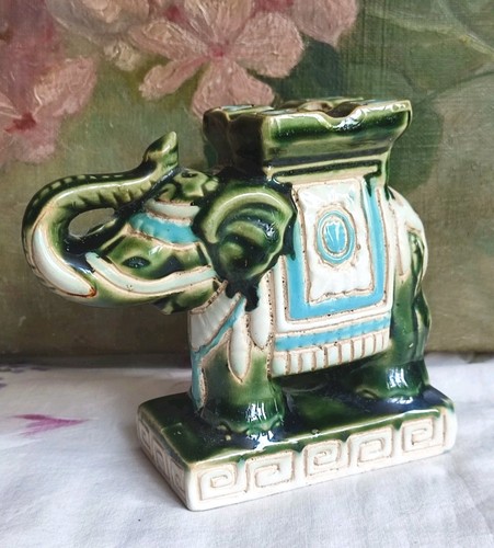 Ancien cendrier éléphant - ancien,