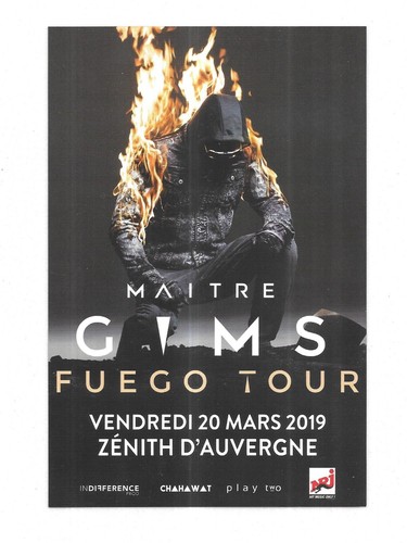 Flyer maitre gims in - flyer, gims: